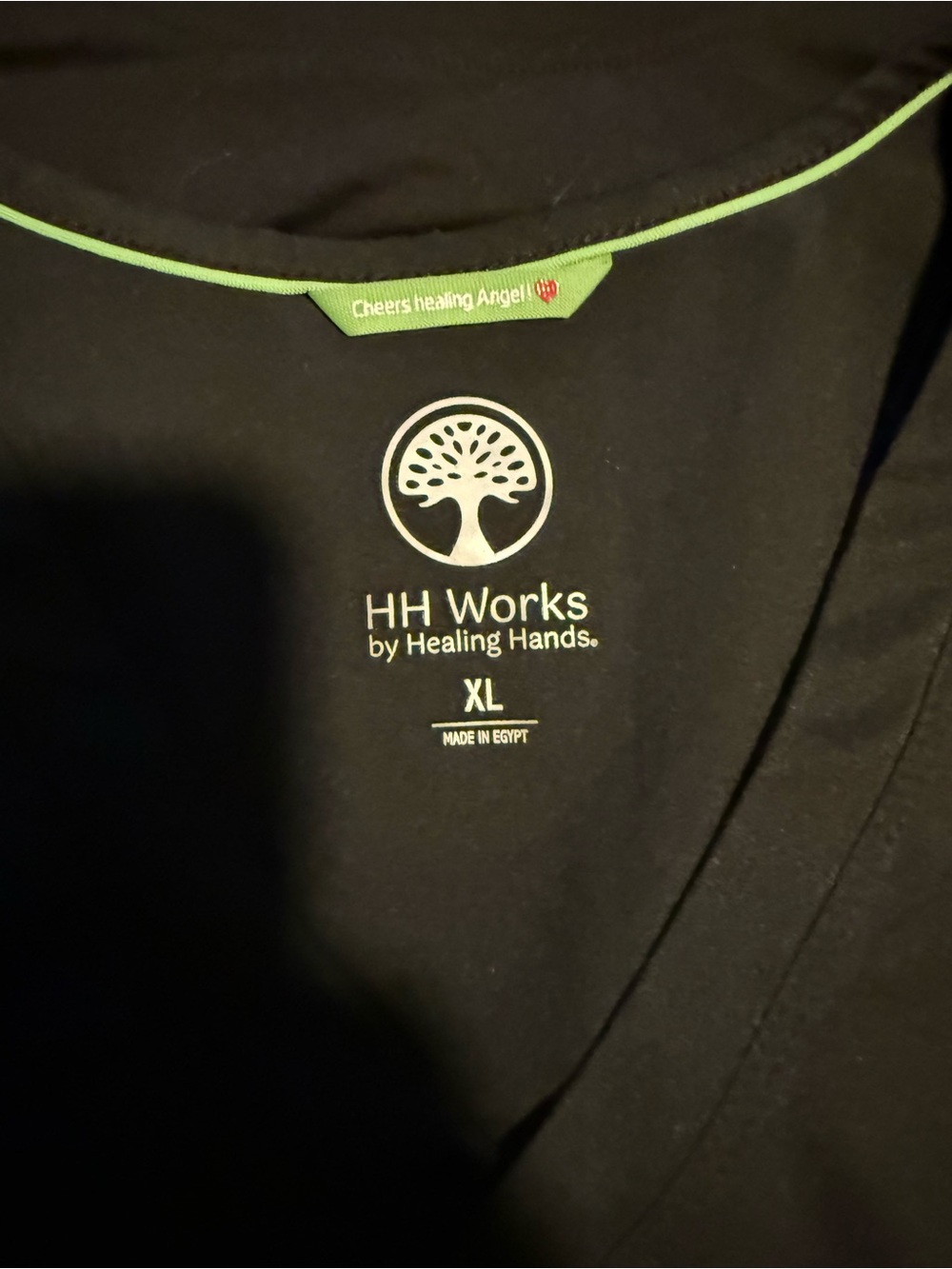 HH Works by Healing Hands Black Scrub Set - L/XL